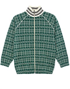 Зеленая спортивная куртка детская Gucci