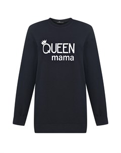 Черный свитшот с принтом Queen Mama Dan maralex