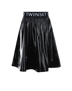 Черная юбка с логотипом детская Twinset