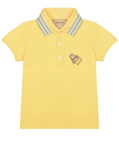 Желтая футболка поло Gucci