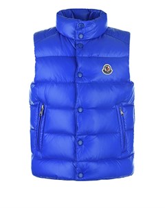 Синий стеганый жилет Moncler