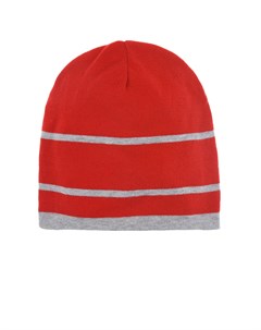 Красная шапка в серую полоску Regina