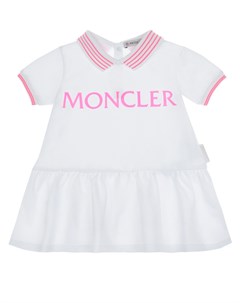 Белый комплект платье и шорты Moncler