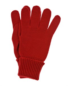 Вязаные перчатки красного цвета Il trenino