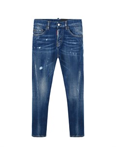 Выбеленные джинсы с потертостями Dsquared2