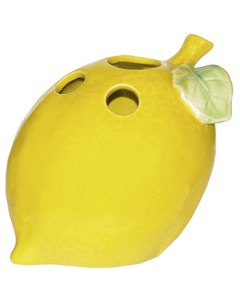 Ваза керамическая Лимон жёлтая 13 5х15 5х15 см Kaemingk обиход