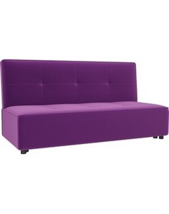 Прямой диван Зиммер микровельвет фиолетовый Артмебель
