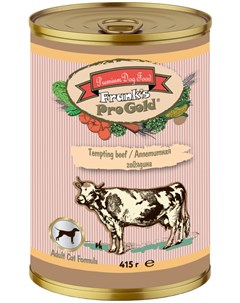 Dog для взрослых собак с нежными кусочками говядины 415 гр Frank's progold