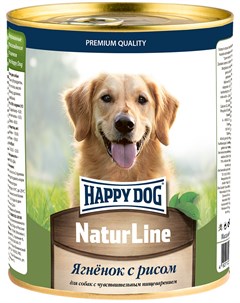 Natur Line для взрослых собак с ягненком и рисом 970 гр Happy dog