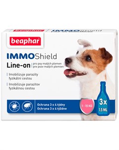 Immo Shield капли для собак мелких пород против блох и клещей уп 3 пипетки 1 шт Beaphar