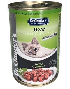 Для взрослых кошек с дичью в соусе 415 гр Dr.clauder’s