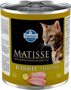 Mousse Rabbit для взрослых кошек мусс с кроликом 85 гр х 12 шт Matisse