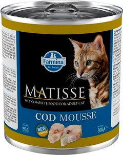 Mousse Codfish для взрослых кошек мусс с треской 85 гр Matisse