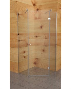 Душевой уголок Berg A 6M 90х90х190 1 распашная дверь стекло прозрачное профиль хром без поддона Avek