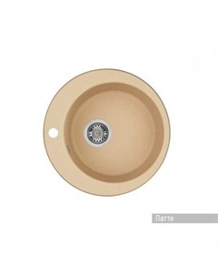 Мойка Иверия D480 керамогранит 1 чаша круглая с сифоном цвет лате Мойка Иверия D480 керамогранит 1 ч Акватон
