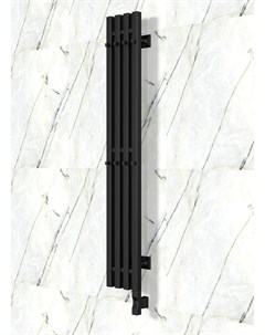 Полотенцесушитель электрический Corsica H 80x1500 черный правое с элементом для скрытой проводки Artofspace