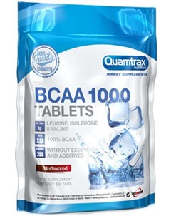 BCAA 1000 Tablets без вкуса 500 таблеток Quamtrax