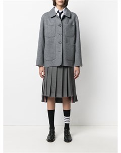 Короткое пальто с полосками RWB Thom browne