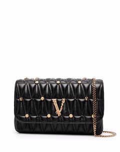 Стеганая сумка на плечо Virtus с заклепками Versace