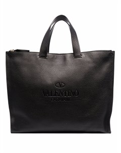 Фактурная сумка тоут с тисненым логотипом Valentino garavani