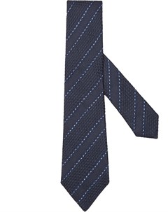 Жаккардовый галстук в полоску Ermenegildo zegna