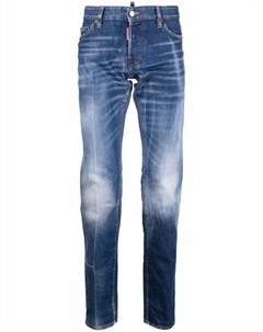 Узкие джинсы с эффектом потертости Dsquared2