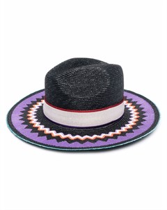 Соломенная шляпа в стиле колор блок Missoni