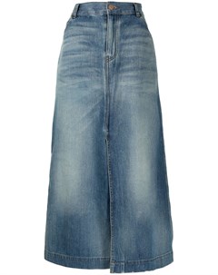 Джинсовая юбка с завышенной талией Balenciaga