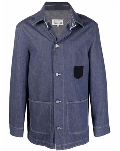 Джинсовая куртка рубашка на пуговицах Maison margiela