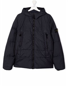 Пуховик с капюшоном Stone island junior