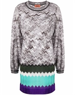 Платье свитер с узором зигзаг Missoni