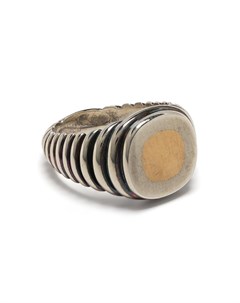 Серебряное кольцо с тиснением M. cohen