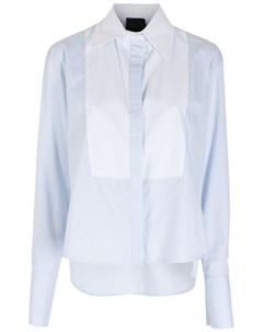 Блузка в тонкую полоску с контрастной манишкой Andrea bogosian