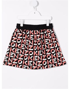 Расклешенная юбка с графичным принтом Kenzo kids