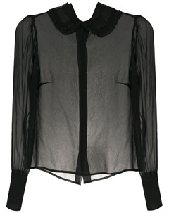 Прозрачная блузка с фестонами Andrea bogosian