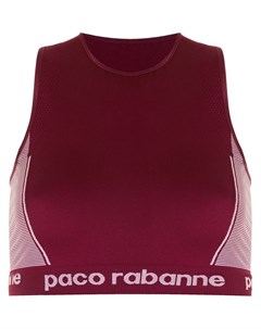Спортивный бюстгальтер с логотипом Paco rabanne
