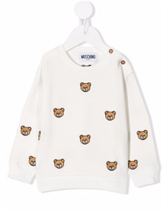 Толстовка с круглым вырезом и принтом Teddy Bear Moschino kids