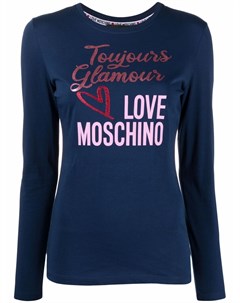 Топ с длинными рукавами и логотипом Love moschino