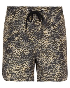 Плавки шорты с леопардовым принтом Ksubi
