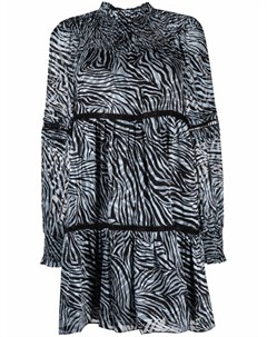 Платье мини с зебровым принтом Michael michael kors