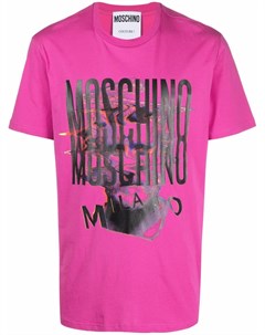 Футболка с принтом Moschino