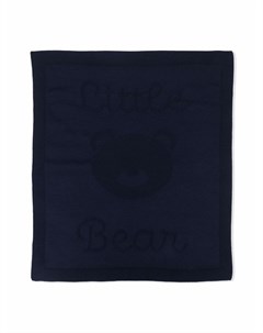 Одеяло вязки интарсия с логотипом Little bear