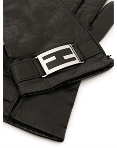 Перчатки с логотипом FF Fendi pre-owned