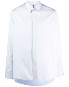 Двухцветная рубашка на пуговицах Oamc