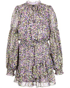 Ярусное платье мини с цветочным принтом Ted baker london
