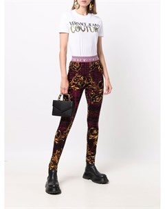Легинсы с принтом Versace jeans couture