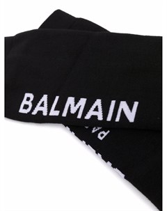 Носки вязки интарсия с логотипом Balmain