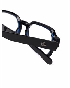 Очки в квадратной оправе с логотипом Moncler eyewear