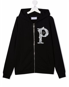 Куртка с капюшоном и логотипом Philipp plein junior