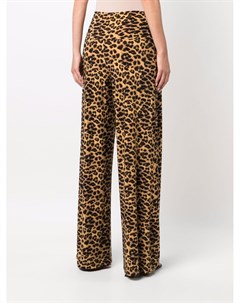 Широкие брюки с леопардовым принтом Norma kamali
